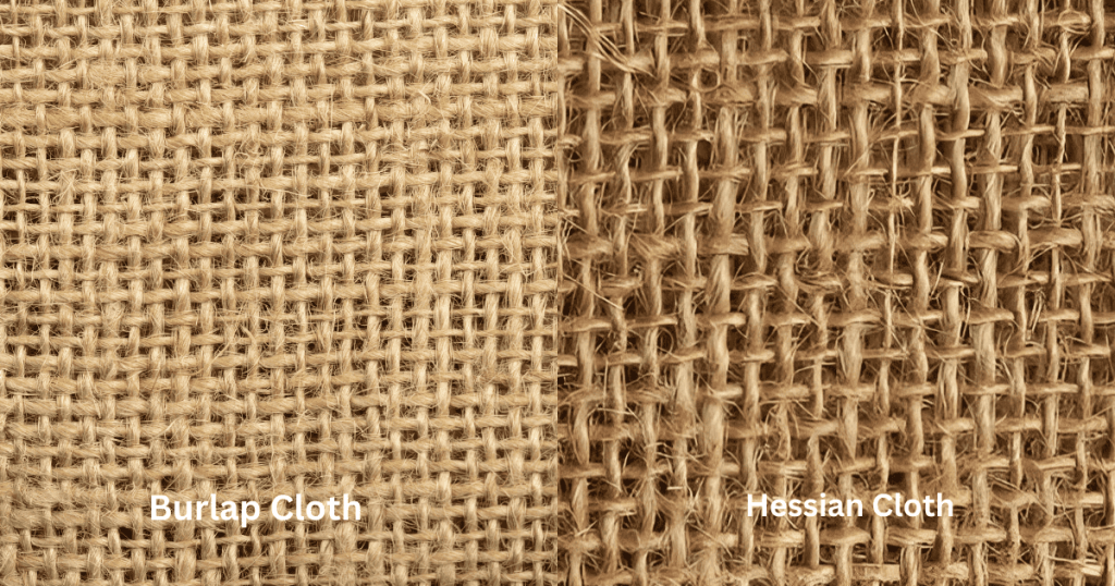 Difference between burlap and hessian